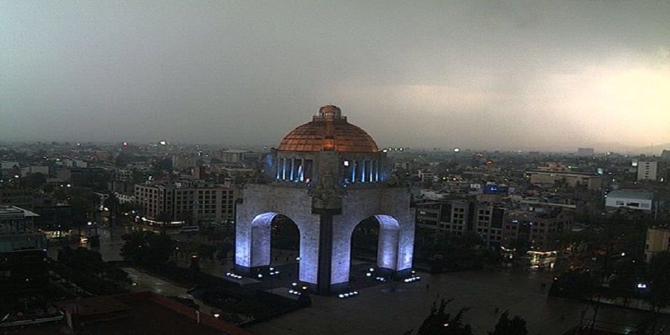 Fuerte granizada en la Ciudad de México