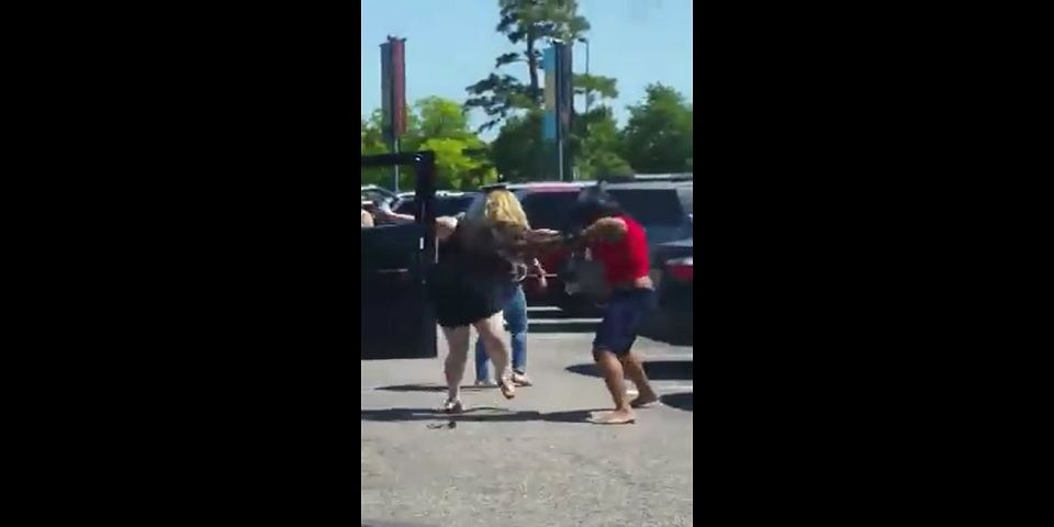 Video: mujeres pelean por lugar en estacionamiento en zoológico
