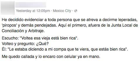 Video: mujer evidencia a hombre por faltarle al respeto - acoso