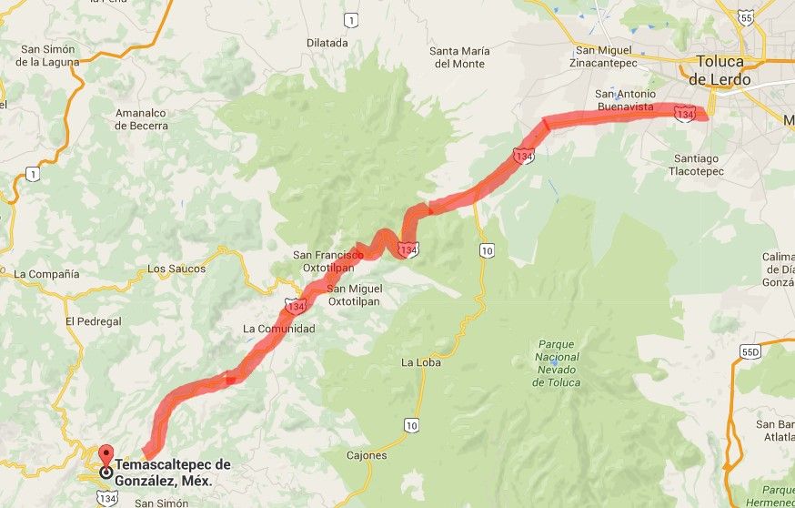 Video: choque en la carretera de Toluca a Temascaltepec - carretera-Toluca-Temascaltepec