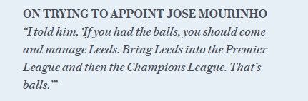 Dueño del Leeds reta a Mourinho a ascender a su equipo - declaracion-massimo-mou