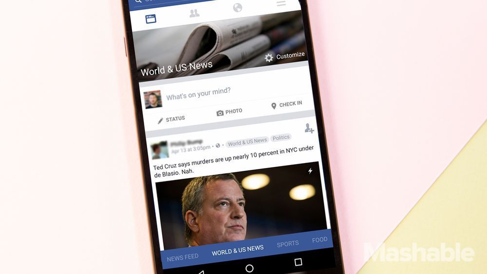 Filtran imágenes de secciones de noticias en Facebook - facebook-noticias