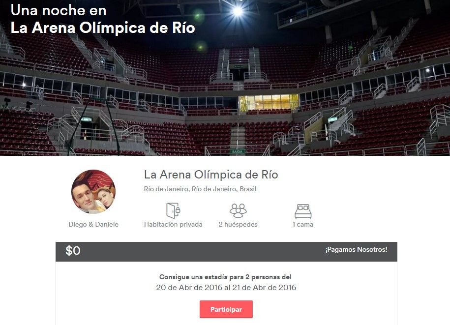Concurso ofrece como habitación un palco de la Arena Olímpica de Río - habitación-olímpica