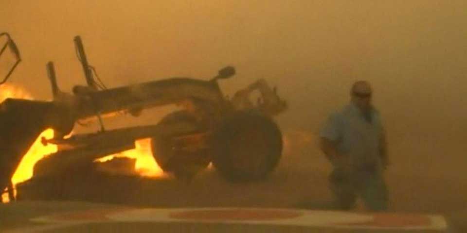 Video: hombre escapa de incendio justo a tiempo