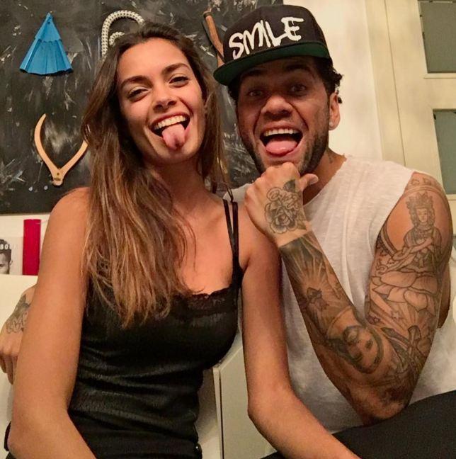 Video: Dani Alves se disfraza de su novia para darse ánimo - joana-sanz-dani-alves