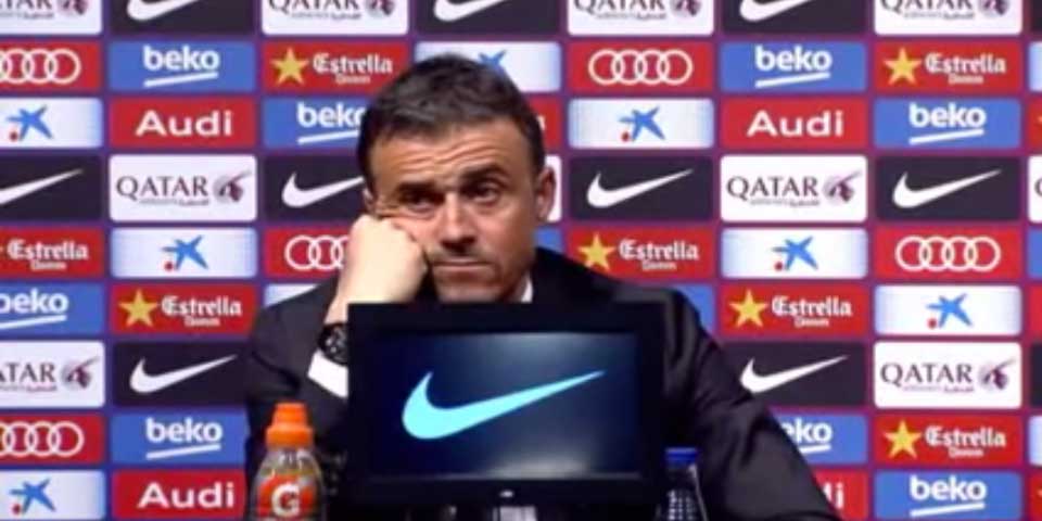 Video: Luis Enrique se burla de periodista en rueda de prensa