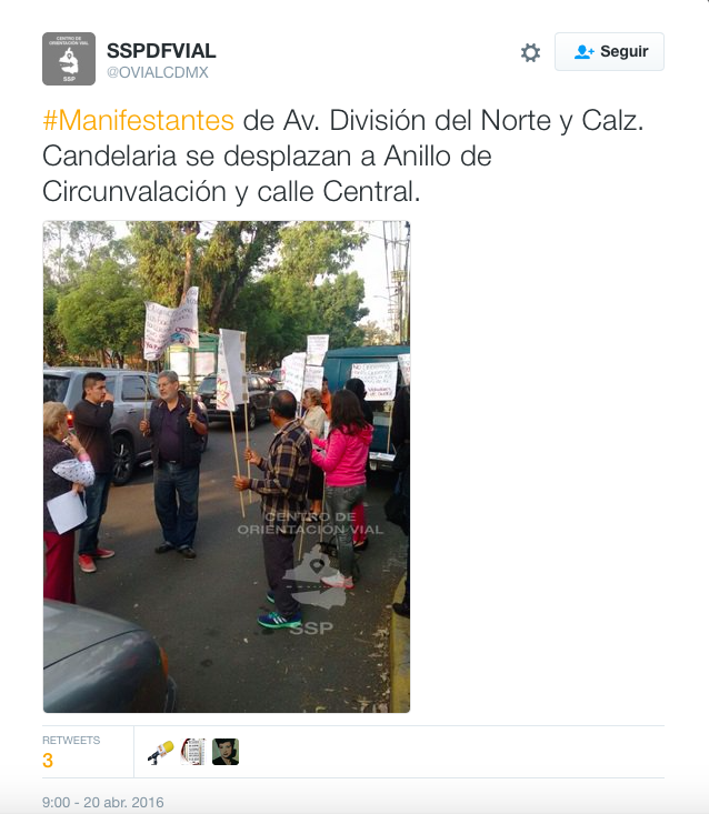 Autoridades piden a capitalinos anticipar su salida por manifestaciones - manifestantes-twitter