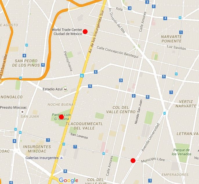 Instalan puntos de reparación gratuita para bicis en la CDMX - mapa-2-bicis