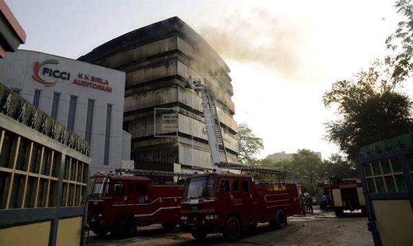 Incendio consume el Museo Nacional de Historia Natural de la India - museo-EFE-2