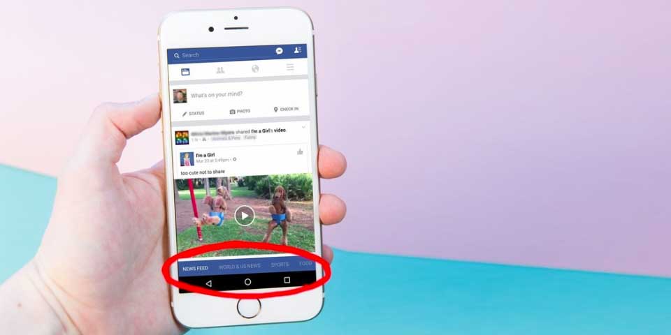 Filtran imágenes de secciones de noticias en Facebook