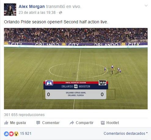 Facebook comienza a transmitir eventos deportivos - orlando-houston-3