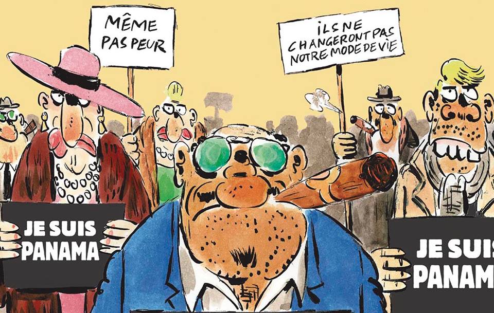Charlie Hebdo dedica portada al escándalo de Panamá Papers