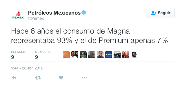 Aumenta consumo de gasolina Premium en México - pemex-tw