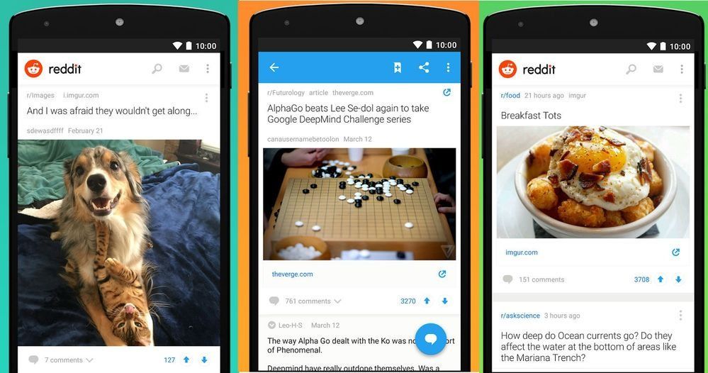 Reddit lanza su aplicación oficial para smartphones - reddit-app