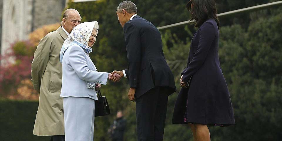 Se reúnen los Obama con la reina Isabel II y su esposo Se reúnen los Obama con la reina Isabel II y su esposo