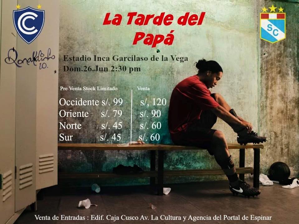 Ronaldinho jugará partido con el Cienciano de Perú - ronaldinho-cienciano-1