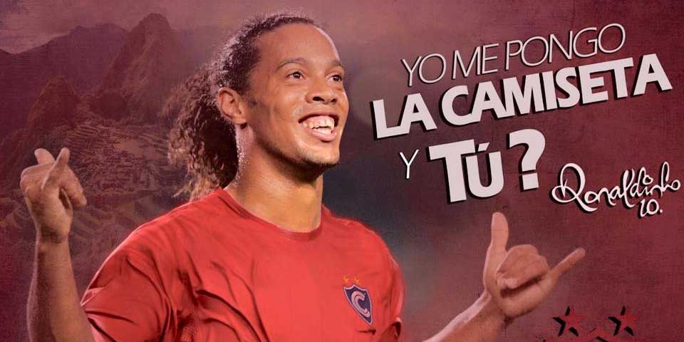Ronaldinho jugará partido con el Cienciano de Perú