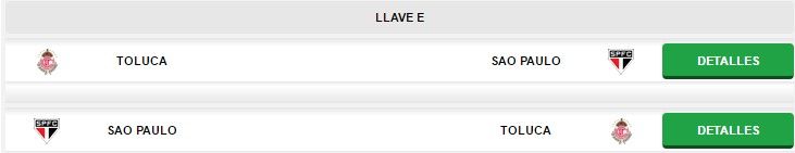 Pumas y Toluca ya tienen rivales en octavos de la Libertadores - toluca-sao-paulo