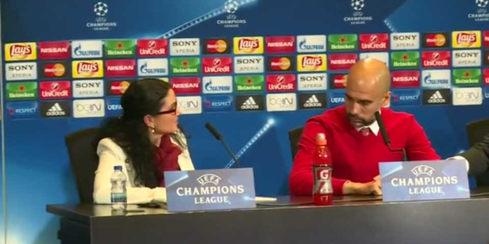 Video: traductora desespera a protagonistas del Atlético vs Bayern