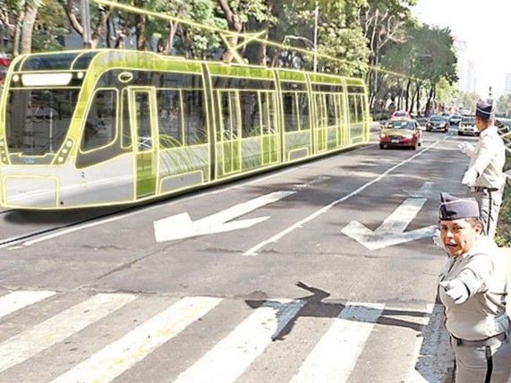 CAF propone tranvía en Paseo de la Reforma - tranvia-cdmx