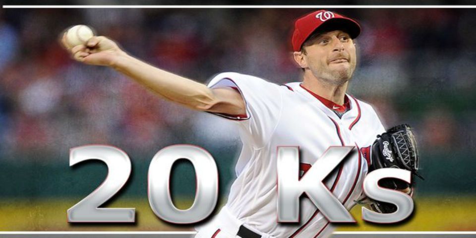 Max Scherzer lanza juego de 20 ponches