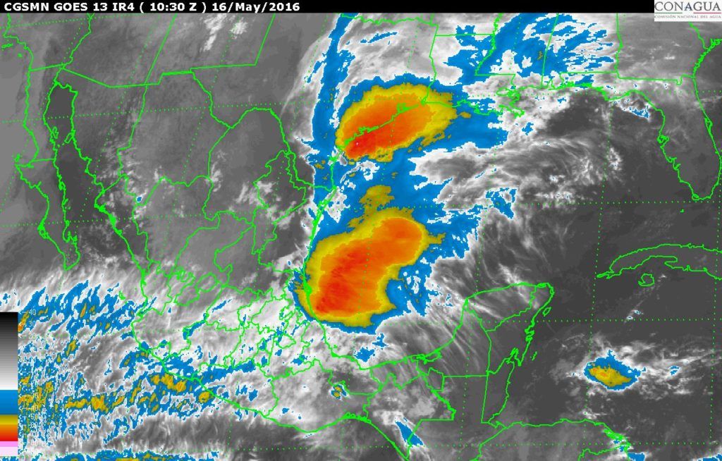Continuarán las lluvias y tormentas eléctricas en gran parte del país - 201605161030-1024x654