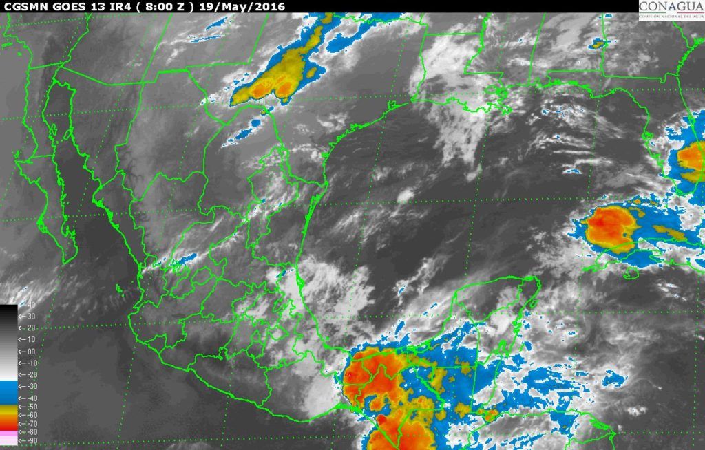 Prevén lluvias, tormentas eléctricas y granizadas en gran parte del país - 201605190800-1024x654