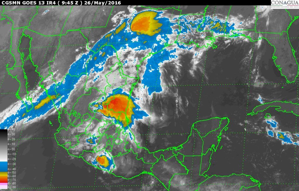 Prevén lluvias, tormentas eléctricas y granizadas - 201605260945-1024x654