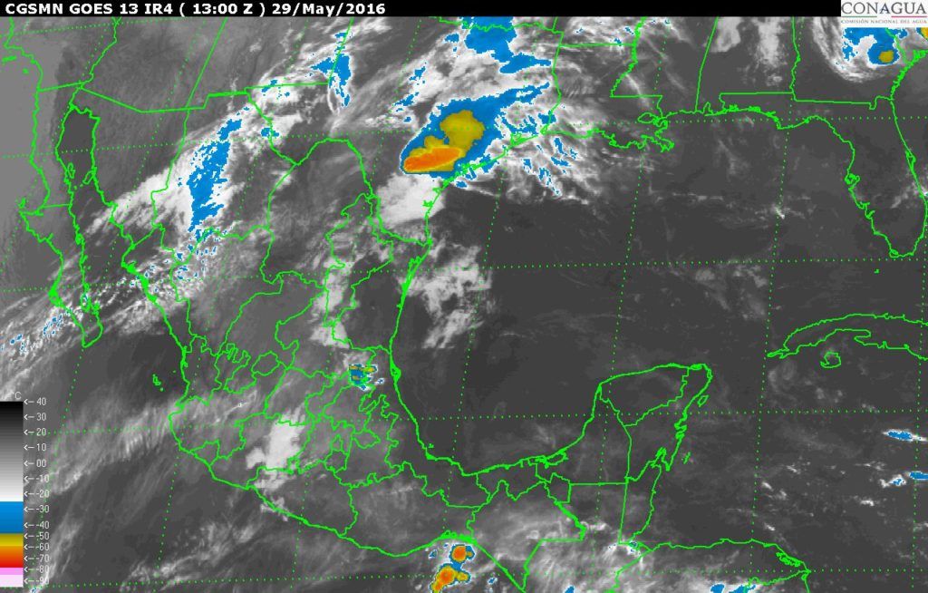 Prevén lluvias, tormentas eléctricas y granizadas para casi todo el país - 201605291300-1024x654