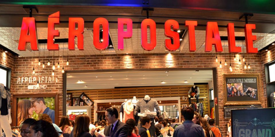 Aéropostale muestra la lista de tiendas que cerrará debido a bancarrota