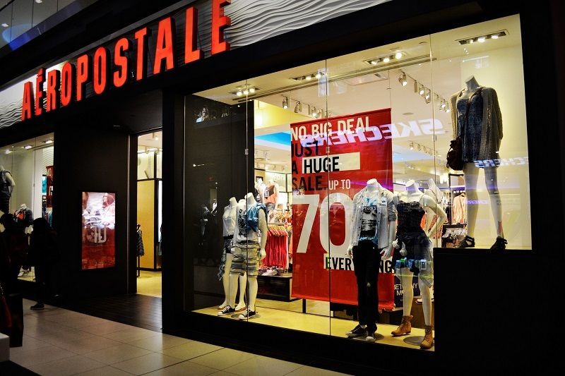 Aéropostale muestra la lista de tiendas que cerrará debido a bancarrota - Aeropostale-Internet