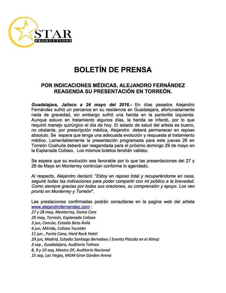 Alejandro Fernández cambia fecha de concierto en Torreón - Alejandro-fdz2