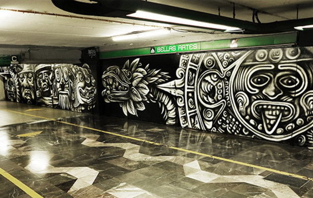 Los atractivos turísticos en el Metro de la Ciudad de México - Bellas-Artes-Internet