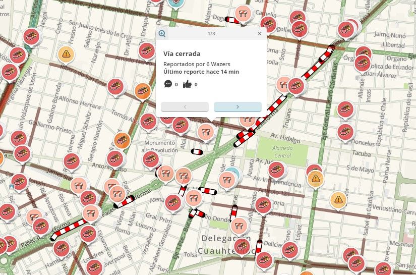 CNTE marcha hacia el Senado y SEGOB - Bloqueo-CNTE-Reforma