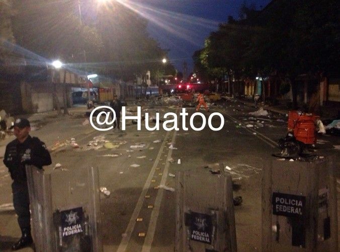 Trasladan plantón de la CNTE a la Plaza Santo Domingo - CNTE-Bucareli-Huatoo