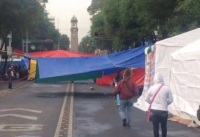 CNTE pasa día del maestro en plantón - CNTE-bucareli-S.-Servin2