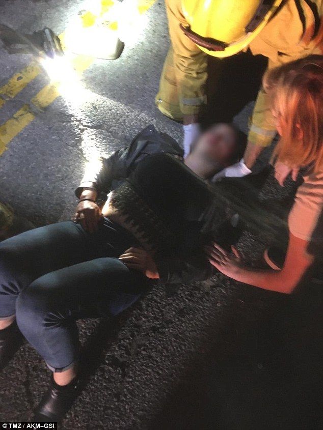 Sale ileso Calvin Harris de aparatoso choque - Calvin-Harris-choque-TMZ3