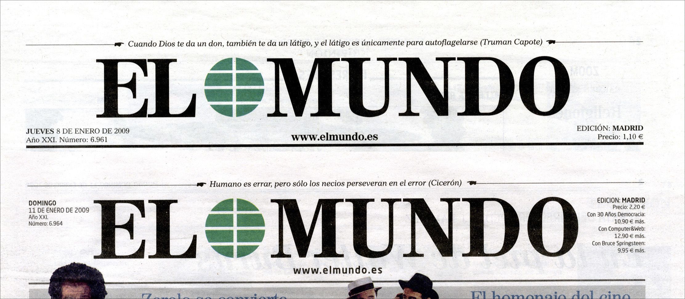 Periódico español “El Mundo” no se publica por paro laboral