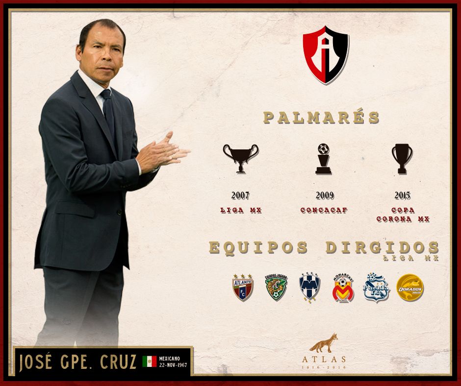 El Profe Cruz nuevo entrenador del Atlas - FB_Info_GC_DT_SW