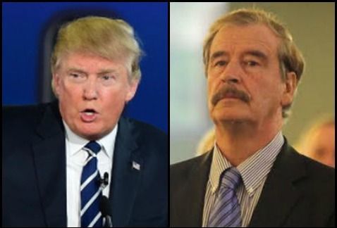 El expresidente Vicente Fox demuestra su poca devoción por Trump - Fox-Trump-Milenio