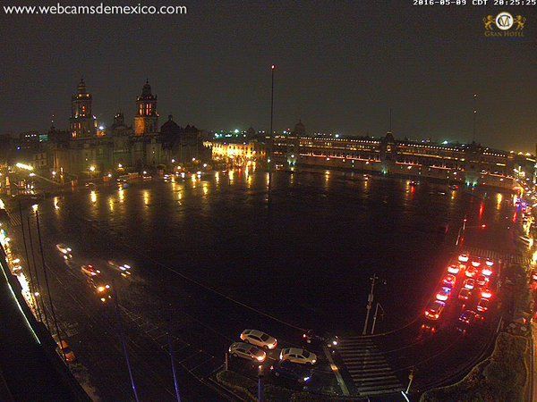 Lluvias en gran parte de la Ciudad de México