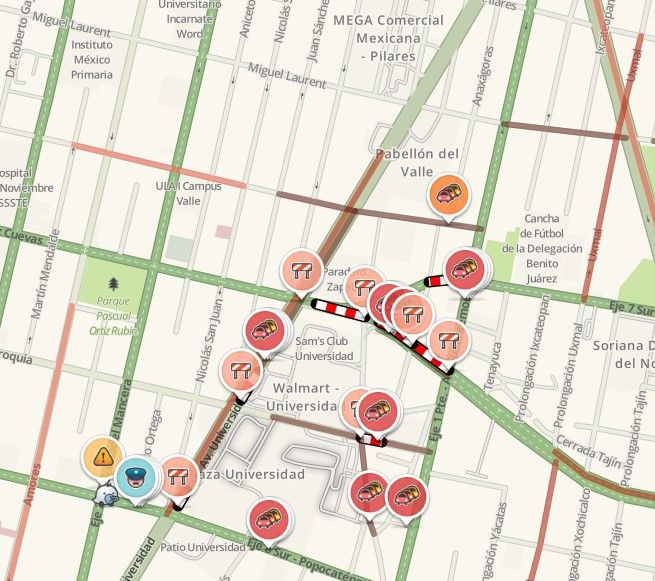 Controlan fuga de gas a un costado del metro Zapata - Metro-Zapata-fuga-de-gas