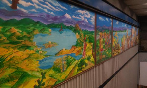 Los atractivos turísticos en el Metro de la Ciudad de México - Metro-hidalgo-mural