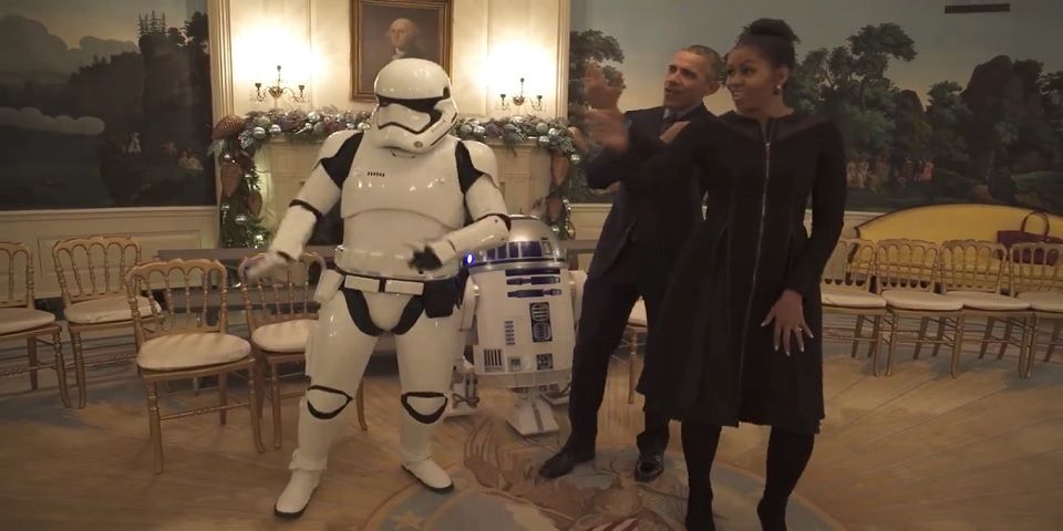 Video: los Obama celebran el Día de Star Wars