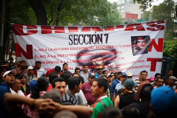 Instalarán plantón 15 mil maestros de Chiapas en la Ciudad de México - Seccion-7-cNTE