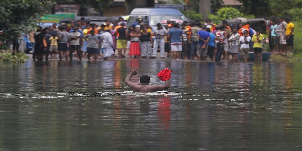 Lluvias dejan 64 muertos en Sri Lanka