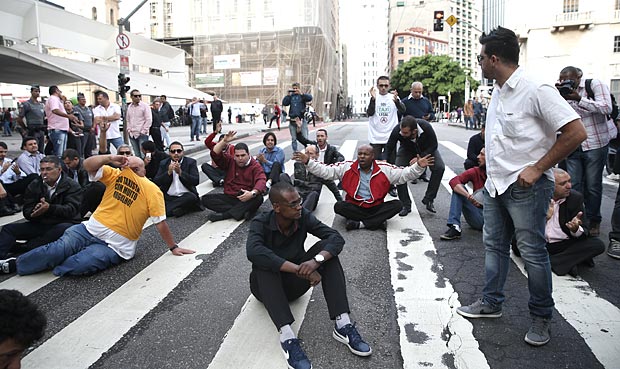 Protestas violentas en Sao Paulo por aprobación de Uber Protestas violentas en Sao Paulo por aprobación de Uber