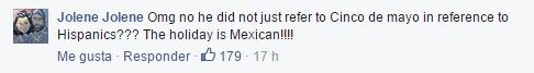 Critican a Donald Trump por celebrar el 5 de mayo - Trump-comentario-fb7