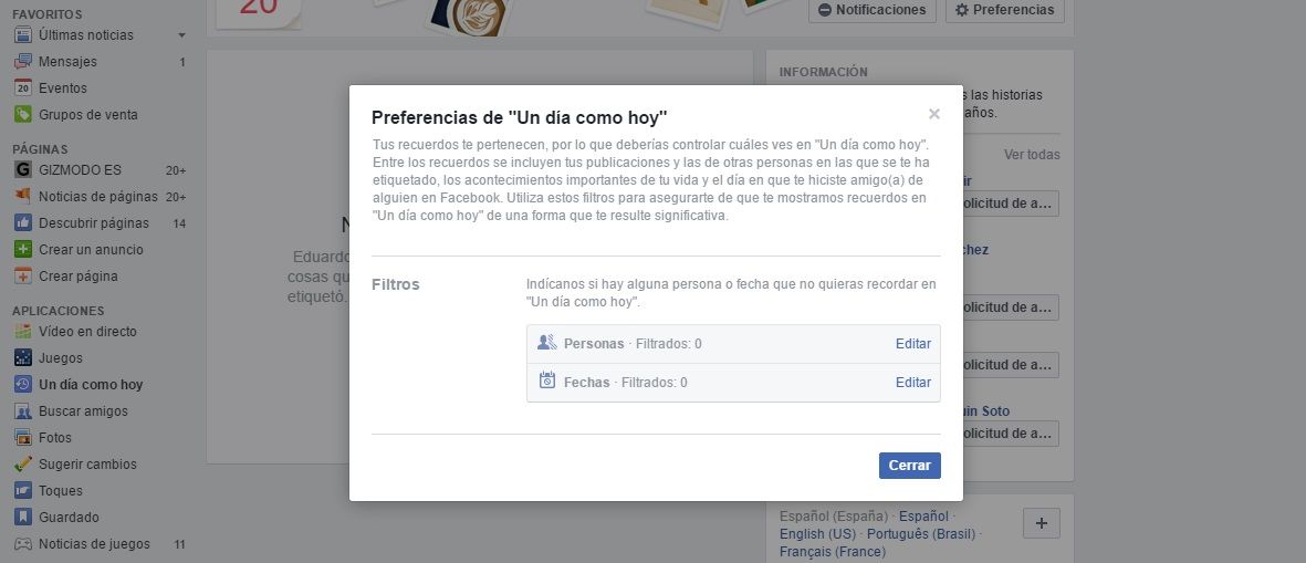 Evite que Facebook recuerde los momentos que desea olvidar - Un-día-como-hoy