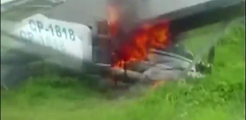 Video: derriba policía peruana aeronave del narco
